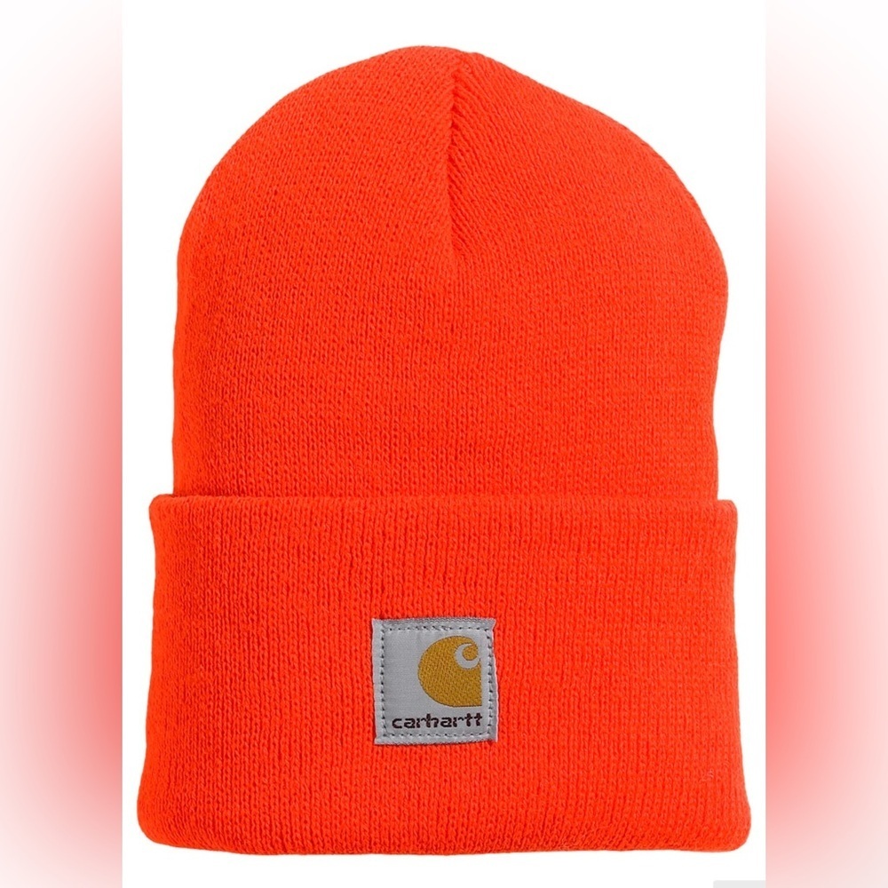 Carhartt A18 Acrylic Beanie Watch Cap - Bright Orange